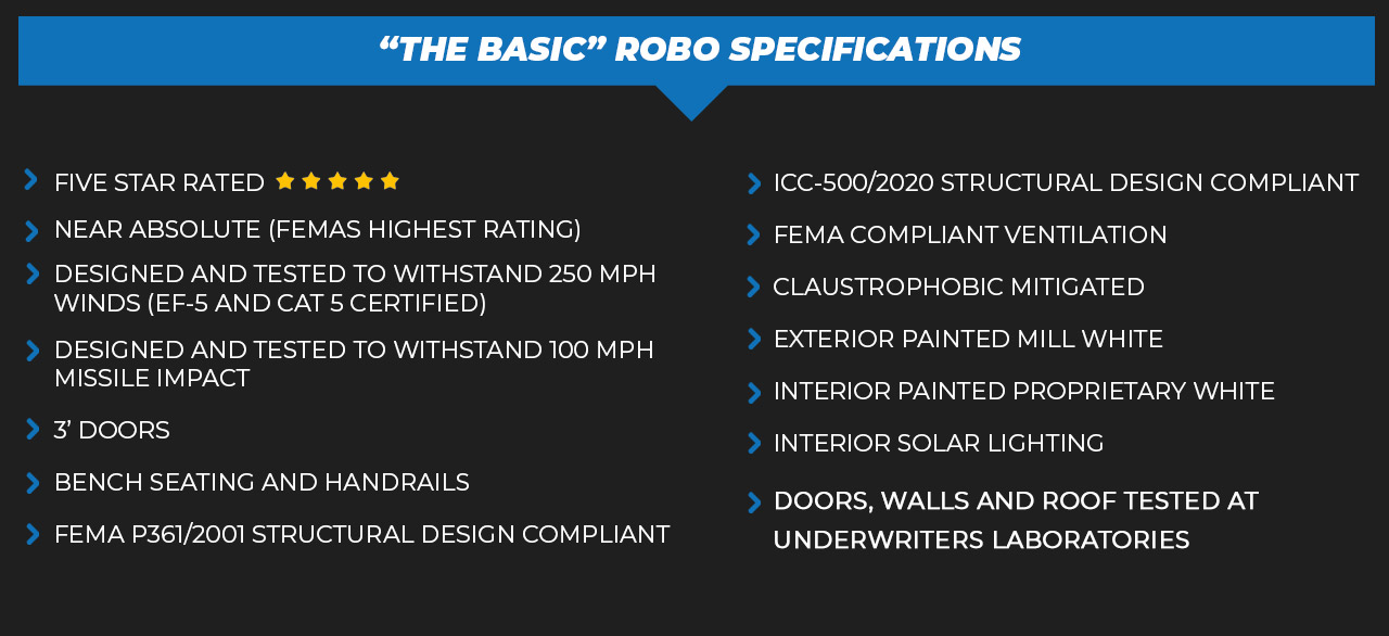 “THE BASIC” ROBO SPECIFICATIONS